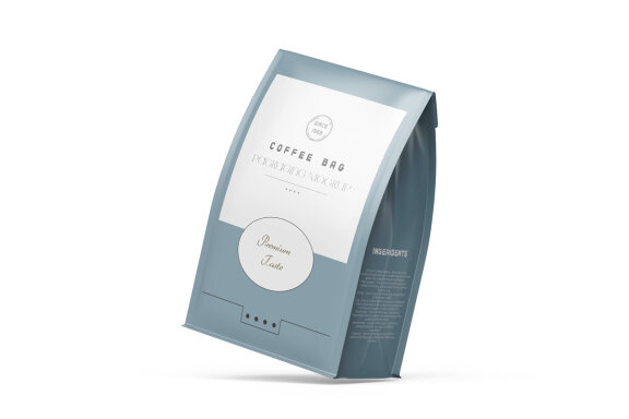 Matte Food Packaging Large Pouch Bag Mockup