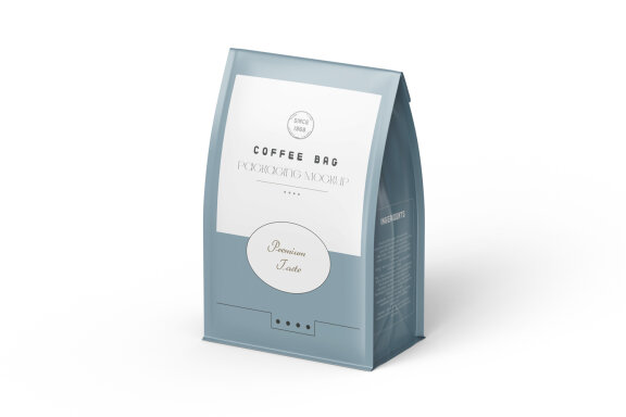 Matte Food Packaging Large Pouch Bag Mockup
