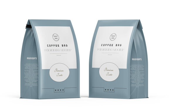 Matte Food Packaging Large Pouch Bag Mockup