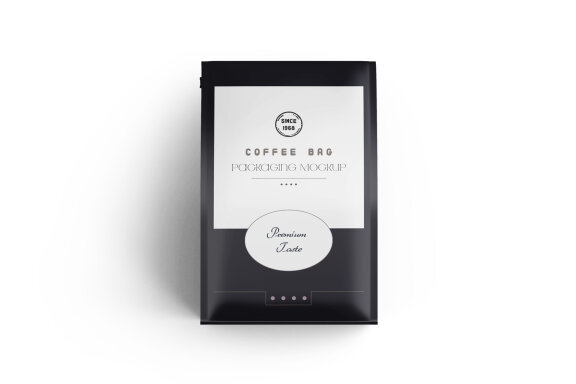 Matte Food Packaging Large Pouch Bag Mockup