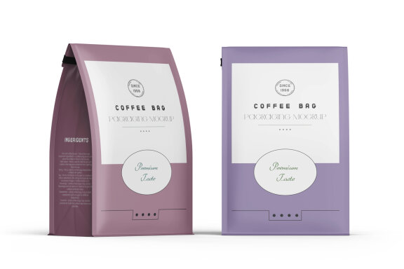 Matte Food Packaging Large Pouch Bag Mockup