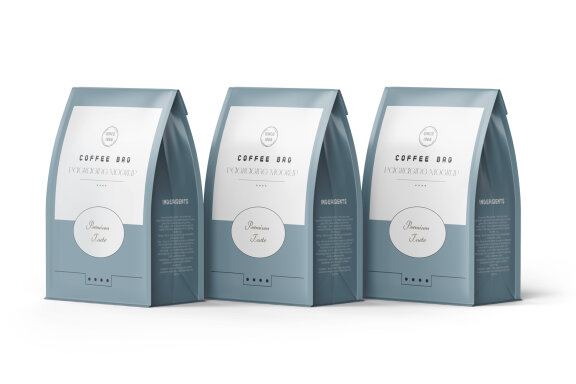 Matte Food Packaging Large Pouch Bag Mockup