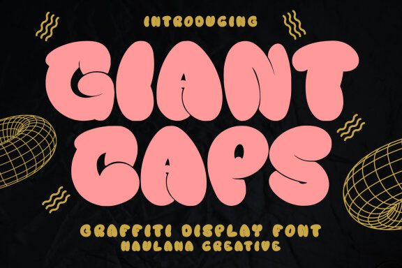 Giant Caps Graffiti Display Font