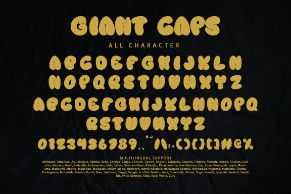 Giant Caps Graffiti Display Font