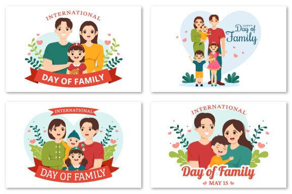 14 International Day of Family Illustration