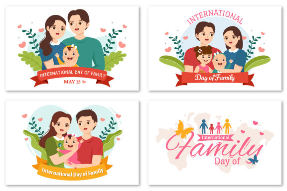 14 International Day of Family Illustration