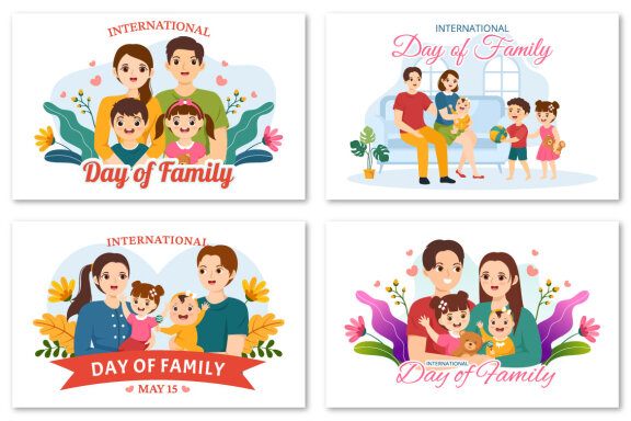 14 International Day of Family Illustration