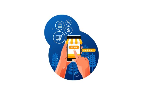 Online shopping using a smartphone