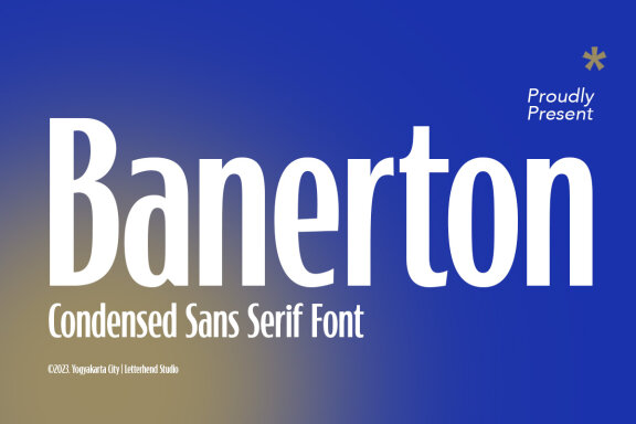 Banerton- Condensed Sans Serif