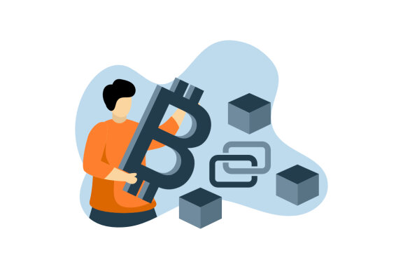 social network business Flat illustration