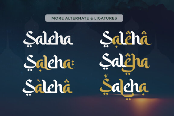 Saleha – An Arabic Style Typeface