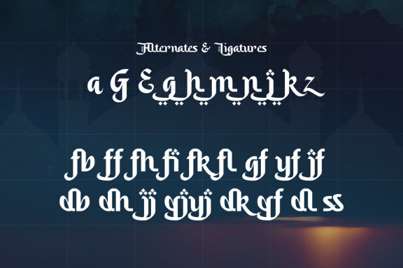 Saleha – An Arabic Style Typeface