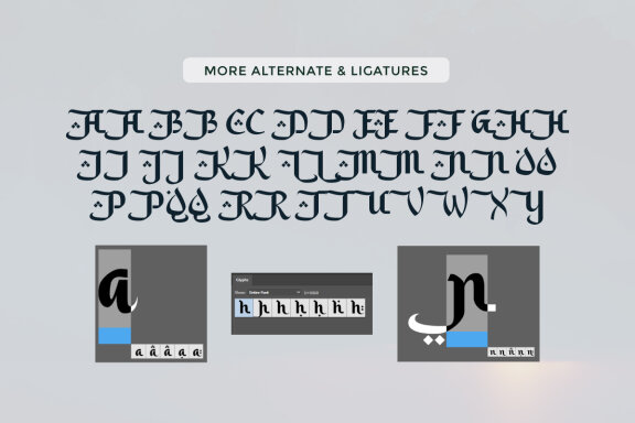 Saleha – An Arabic Style Typeface