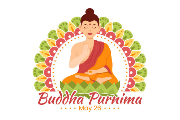 14 Happy Buddha Purnima Illustration