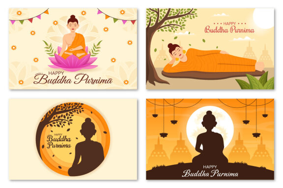 14 Happy Buddha Purnima Illustration
