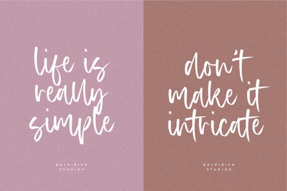 Authentica a Modern Calligraphy Font