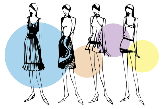 4 fashion illustrations + 2 bonus illustrations