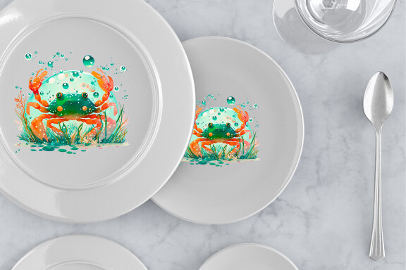  Sea crab Sublimation PNG Design, Ocean Life