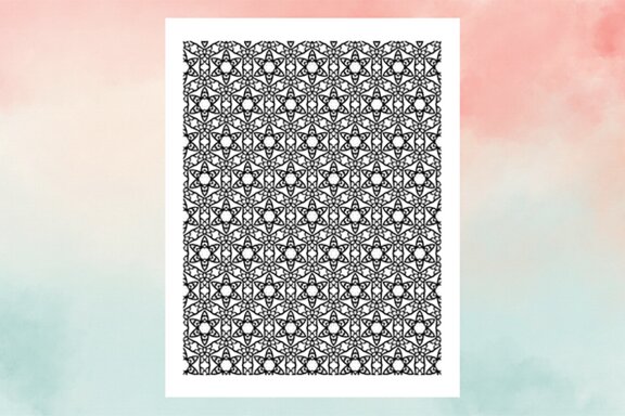 KDP Geometric pattern coloring pages Volume –22