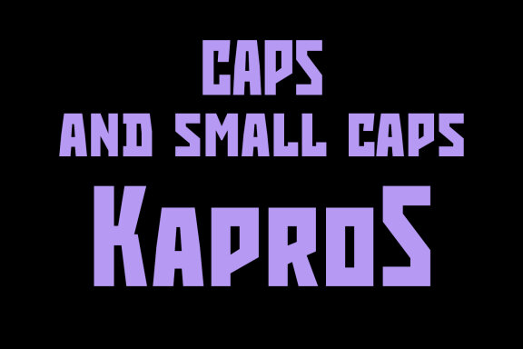 Kapros Decorative Display Font