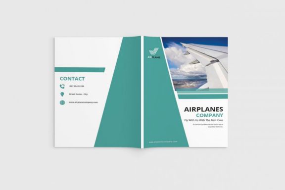 Jetcore - A4 Airlines Brochure Template