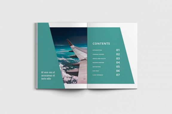 Jetcore - A4 Airlines Brochure Template