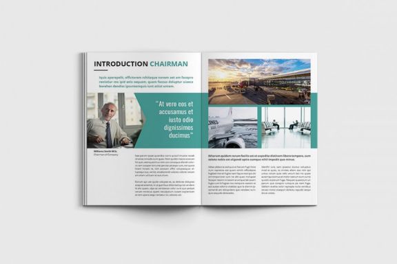 Jetcore - A4 Airlines Brochure Template