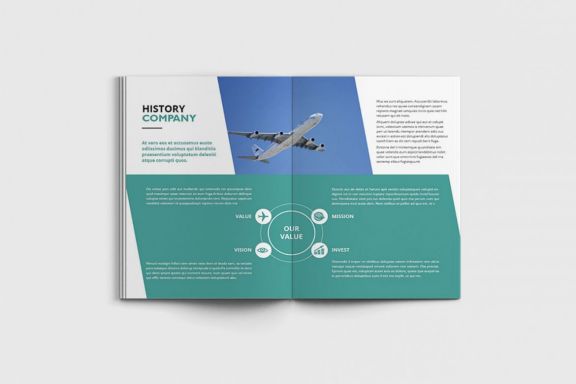 Jetcore - A4 Airlines Brochure Template