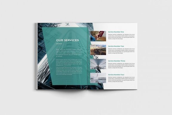 Jetcore - A4 Airlines Brochure Template