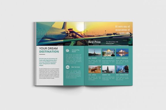 Jetcore - A4 Airlines Brochure Template