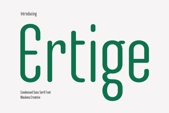 Ertige Condensed Sans Serif Font