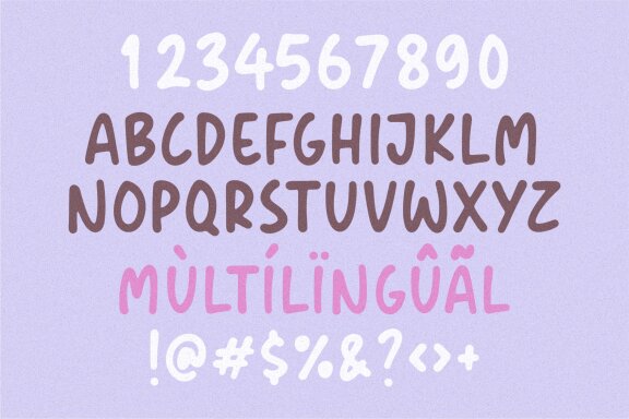 Cupid Gummies a Sweet and Cute Handbrushed Font