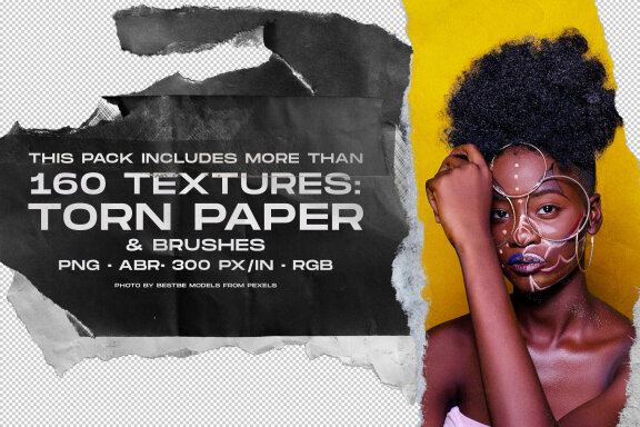 Torn Paper Edge Textures