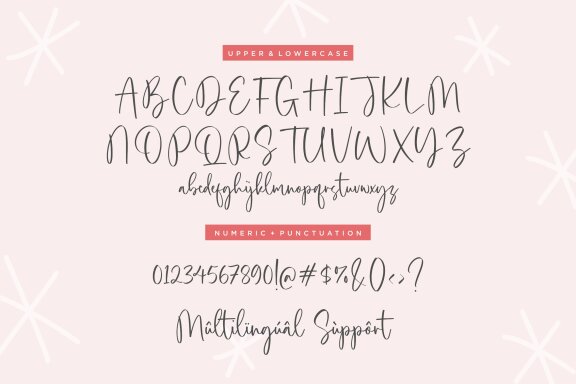 Crimson Bouquet a Modern Calligraphy Font