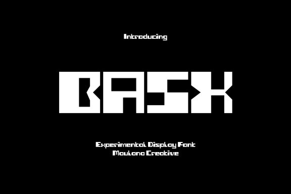 Basx Decorative Experimental Display Font