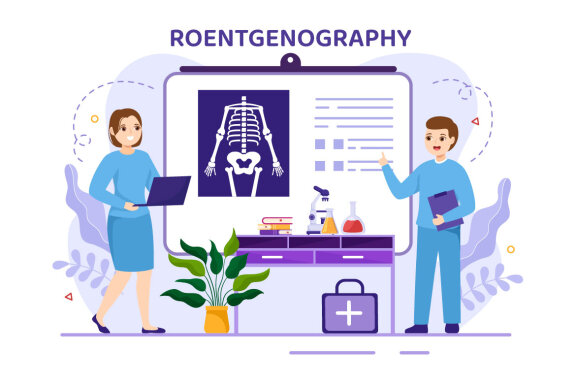 11 Roentgenography Vector Illustration