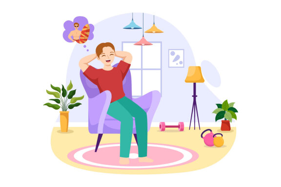 11 People Daydreaming FREE Illustration  