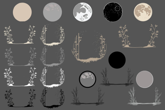 Clipart Panda & Family. Animals Collection