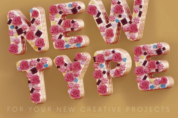Birthday Cake FREE 3D Alphabet