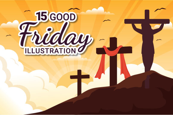 15 Happy Good Friday Illustration