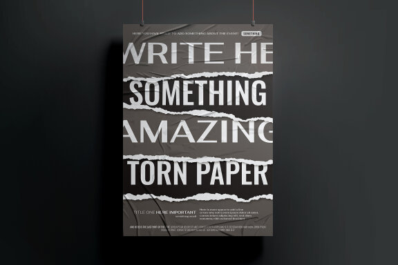 Torn Paper Poster or Flyer Template