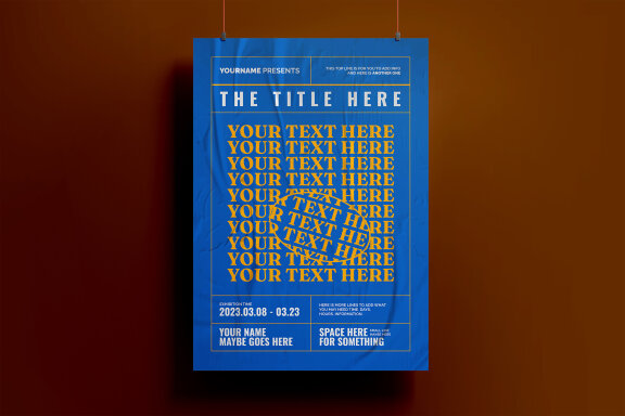 Typography Poster or Flyer Template