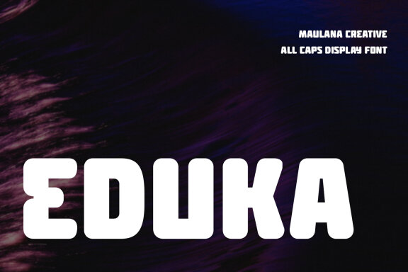 Eduka Display FREE Font