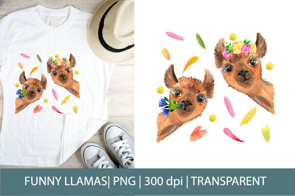 Funny Llamas, Cute & Funny Sublimation