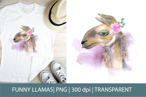 Funny Llamas, Cute & Funny Sublimation