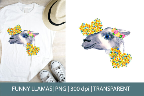 Funny Llamas, Cute & Funny Sublimation