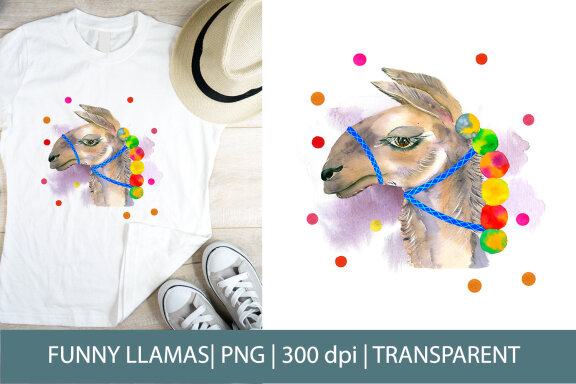 Funny Llamas, Cute & Funny Sublimation