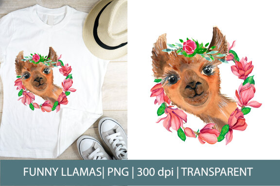Funny Llamas, Cute & Funny Sublimation