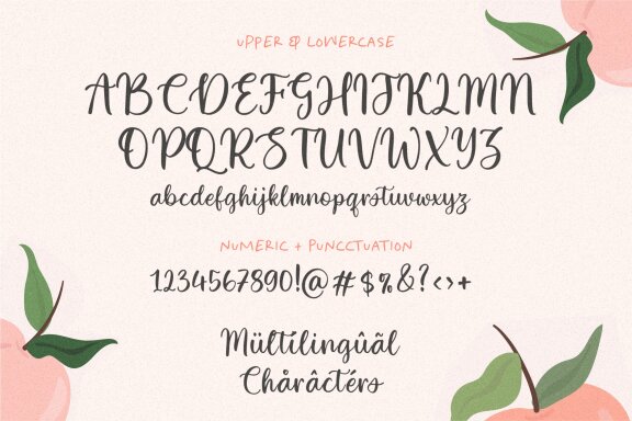 White Apricot Font