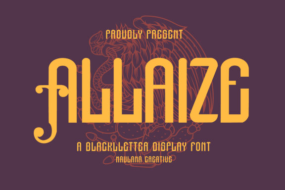 Allaize Blackletter Display Font